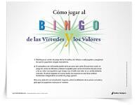 Juego del <em>Bingo de las virtudes y los valores</em>